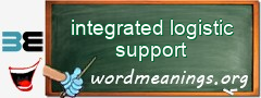 WordMeaning blackboard for integrated logistic support